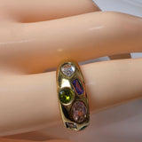 6 stone multicolour stainless steel