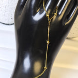 Gold Hand Chain Ring