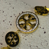 Gold-Plated stainless steel Tory Burch chain bracelet.