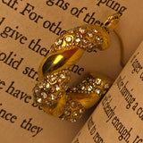 Gold Plated Twisted Earrings