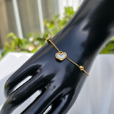 Gold-plated stainless steel necklace,Braclete and earring set