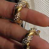 Gold Plated Twisted Earrings
