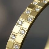 Gold Style Zarcon stone cubes Handcuff