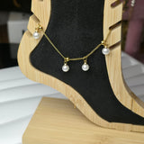 White pearl Anklet