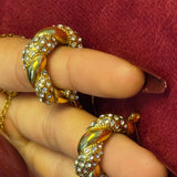 Gold Plated Twisted Earrings